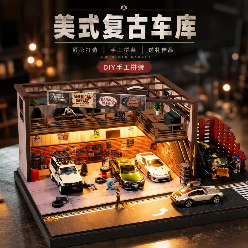 1:64 American Warehouse Repair Shop Diorama - photo 1