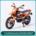 Maisto 1:12 Superbike Diecast Model Motorcycle – 27 Styles – KTM 690 SMCR橙色