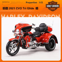 Harley-Davidson 1:12 Diecast Model Motorcycle – Iron 883 – 2021 CVO Tri Glide Orange