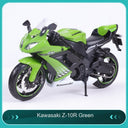 Maisto 1:12 Superbike Diecast Model Motorcycle – 27 Styles – 川崎ZX-10R绿