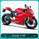 Maisto 1:12 Superbike Diecast Model Motorcycle – 27 Styles – 杜卡迪1199红色