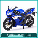 Maisto 1:12 Superbike Diecast Model Motorcycle – 27 Styles – 雅马哈YZF-R1蓝色