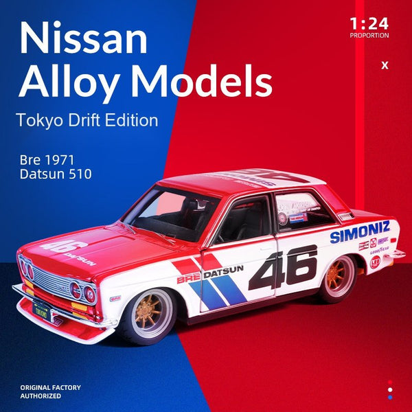 Datsun 510 1:24 Diecast Model Car – Tokyo Drift Racing
