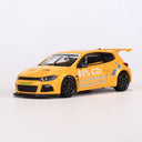 Volkswagen Scirocco R 1:64 Diecast Model Car – Street Racer – Racing Edition Yellow