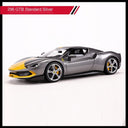 Ferrari SF90 Stradale 1:18 Diecast Model Car – Light & Sound – 296 GTB Grey