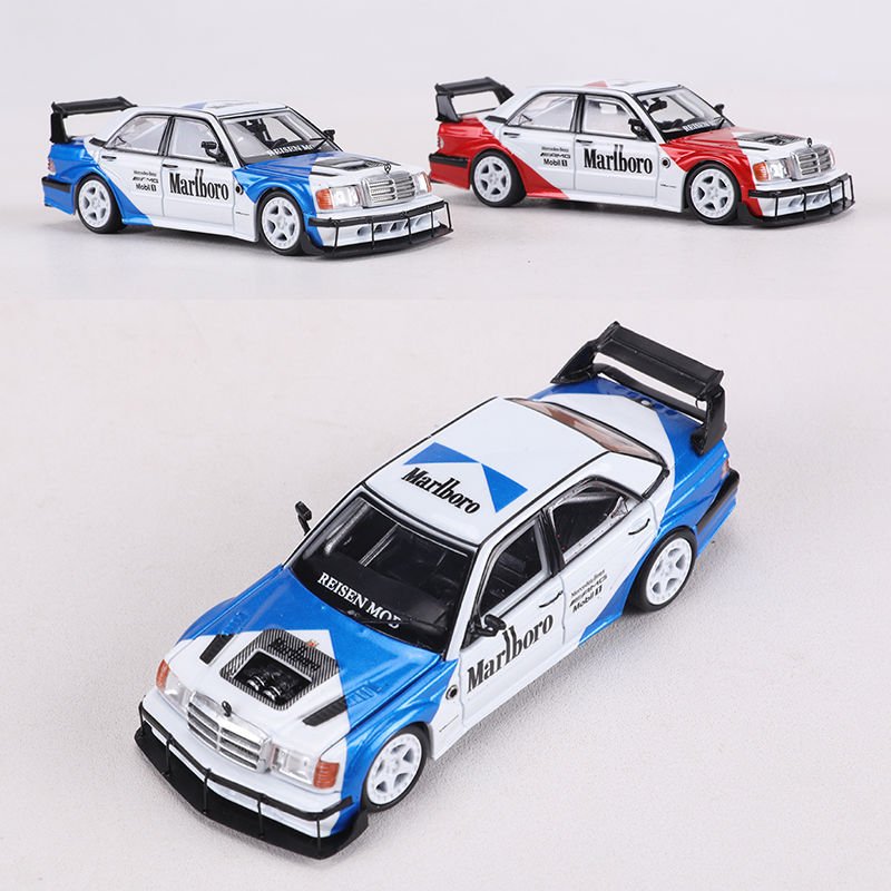 Mercedes-Benz 190E W201 1:64 Diecast Model – Marlboro Livery – 001