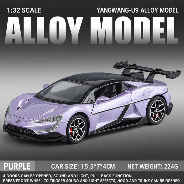 BYD YangWang U9 1:32 Diecast Model Car – Light & Sound – 001