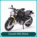 Maisto 1:12 Superbike Diecast Model Motorcycle – 27 Styles – 杜卡迪696黑色
