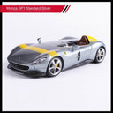 Ferrari SF90 Stradale 1:18 Diecast Model Car – Light & Sound – Monza SP1 Silver