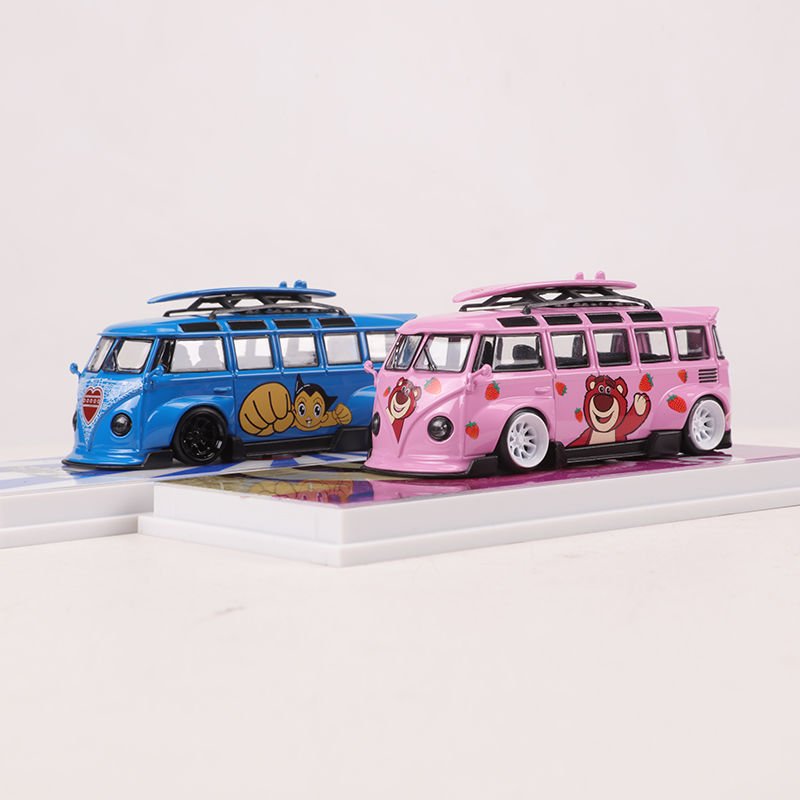 Volkswagen T1 Bus 1:64 Diecast Model Car – Widebody Custom – 001