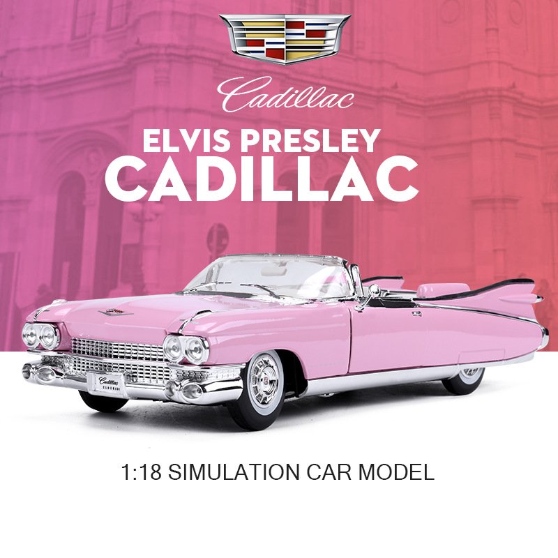 Cadillac Eldorado 1959 1:18 Diecast Model Car – Elvis Pink – 001