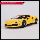 Ferrari SF90 Stradale 1:18 Diecast Model Car – Light & Sound – 296 GTB Yellow