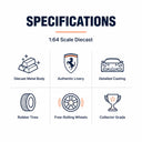 Ferrari 1:64 specifications