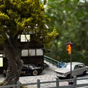 1:64 Japanese Hillside Street Diorama with LED Lights (JING02)