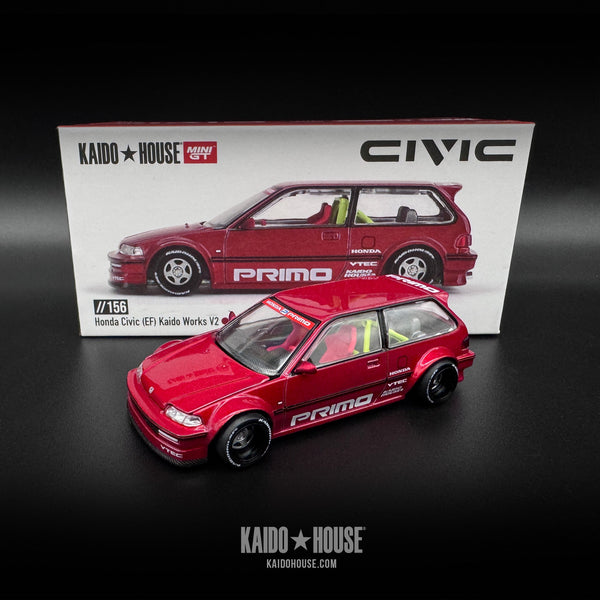Kaido House 1:64 1988 Honda CR-X KAIDO Works V1 - Kaido Blue Pearl
