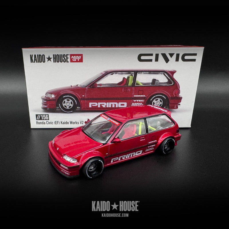 Kaido House 1:64 1988 Honda CR-X KAIDO Works V1 - Kaido Blue Pearl