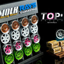 1:64 Wheel Display Rack with Four Wheels