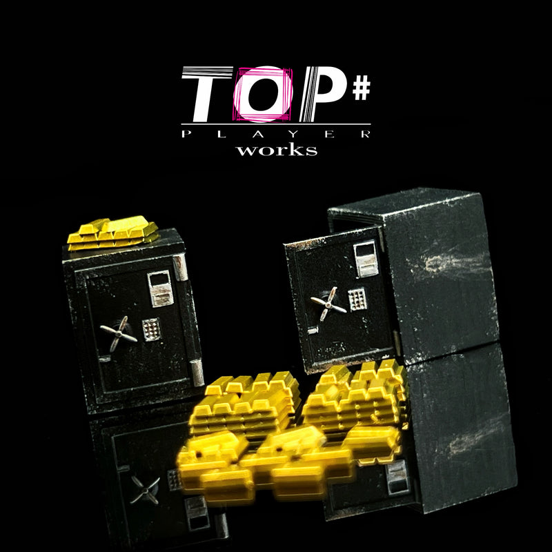 1:64 Gold Bar Safe Display Set