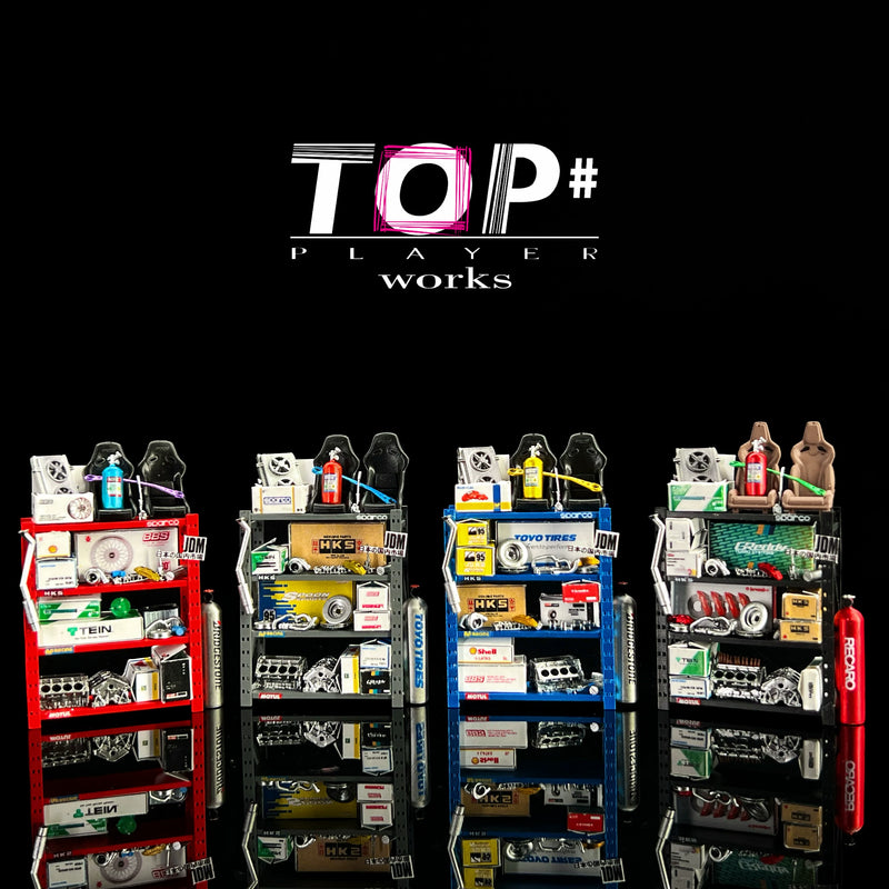 1:64 JDM Garage Cardboard Display Rack
