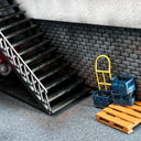 1:64 Hand Cart and Beverage Crate Set