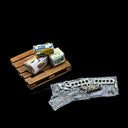 1:64 Weathered Tarp and Used Parts Set