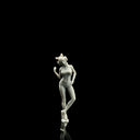 1:64 cat-ear headphones figure side view