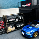 1:64 Garage Tire Storage Rack