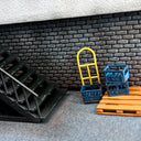 1:64 Hand Cart and Beverage Crate Set