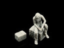 1:64 seated garage figure and workshop props