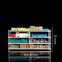 1:64 Weathered Garage Parts Storage Rack